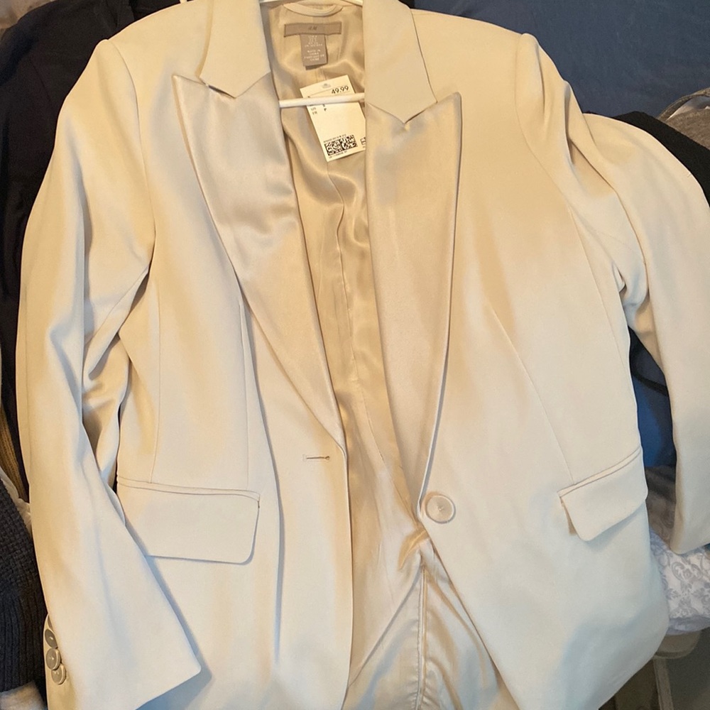 H&M Cream Blazer-